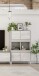 Highboard >VANYA< in Kaschmir / Velho Weiß - 78x134x33 (BxHxT)