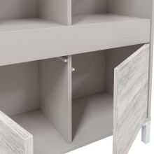 Wohnzimmer-Set >VANYA< (2-tlg.) in Kaschmir / Velho Weiß - 78x134x33 (BxHxT)