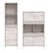 Wohnzimmer-Set >VANYA< (2-tlg.) in Kaschmir / Velho Weiß - 78x134x33 (BxHxT)