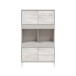 Wohnzimmer-Set >VANYA< (2-tlg.) in Kaschmir / Velho Weiß - 78x134x33 (BxHxT)