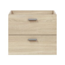 Waschbeckenunterschrank >ECO KIT< (hängend) in Canadian Eiche Dekor - 60x50x45 (BxHxT)