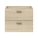 Waschbeckenunterschrank >ECO KIT< (hängend) in Canadian Eiche Dekor - 60x50x45 (BxHxT)