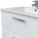 Waschbeckenunterschrank >ECO KIT< (hängend) in Weiß glänzend - 80x50x45 (BxHxT)