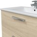 Waschbeckenunterschrank >ECO KIT< (hängend) in Canadian Eiche Dekor - 80x50x45 (BxHxT)