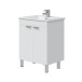 Waschtisch-Set >ECO KIT< in Weiß glänzend - 60x80x45 (BxHxT)