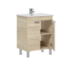 Waschtisch-Set >ECO KIT< in Canadian Eiche - 60x80x45 (BxHxT)