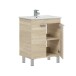 Waschtisch-Set >ECO KIT< in Canadian Eiche - 60x80x45 (BxHxT)