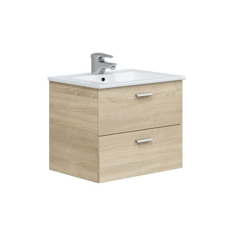 Waschtisch-Set >ECO KIT< in Canadian Eiche - 60x50x45 (BxHxT)