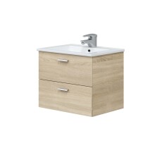 Waschtisch-Set >ECO KIT< in Canadian Eiche - 60x50x45 (BxHxT)