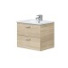 Waschtisch-Set >ECO KIT< in Canadian Eiche - 60x50x45 (BxHxT)