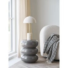 Beistelltisch >Rosolina< in Braun, Fiberglas -...