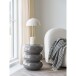 Beistelltisch >Rosolina< in Braun, Fiberglas - 44x35,5cm (HxD)