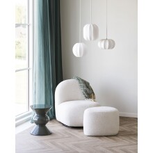 Beistelltisch >Rosolina< in Grün, Fiberglas - 33,5x40,5cm (LxH)
