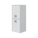 Waschmaschinenumbauschrank >LAUNDRY< (2-teilig) in weiss - 69x175x67 (BxHxT)