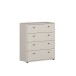 Schubkastenkommode >TEMPRA2< in Sand - 73,7x85,5x34,8cm (BxHxT)