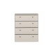 Schubkastenkommode >TEMPRA2< in Sand - 73,7x85,5x34,8cm (BxHxT)