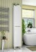 Badezimmer-Set >LEA< (3-tlg.) in Weiß glänzend / Eiche Dekor - 80x86x45 (BxHxT)