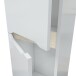 Badezimmer-Set >LEA< (3-tlg.) in Weiß glänzend / Eiche Dekor - 80x86x45 (BxHxT)