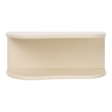 Wandregal >Botta< in Beige, MDF - 44x18x17,5cm (BxHxT)