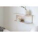 Wandregal >Botta< in Beige, MDF - 44x18x17,5cm (BxHxT)
