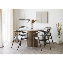 Wandboard >Botta< in Braun, MDF - 57x2,5x19cm (BxHxT)