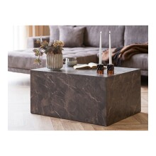 Couchtisch >Prague< in Braun, MDF, Marmodekor -...