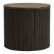 Beistelltisch >Rota< in Dunkelbraun / Marmor-Dekor, MDF, Dekor - 40x45cm (HxD)