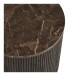 Beistelltisch >Rota< in Dunkelbraun / Marmor-Dekor, MDF, Dekor - 40x45cm (HxD)
