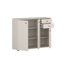 Sideboard >TEMPRA2< in Sand - 108,8x85,5x34,8cm (BxHxT)