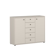Sideboard >TEMPRA2< in Sand - 108,8x85,5x34,8cm (BxHxT)