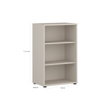 Regal >TEMPRA2< in Sand - 54x85,5x34,8cm (BxHxT)