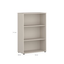 Regal >TEMPRA2< in Sand - 73,7x111,1x34,8cm (BxHxT)