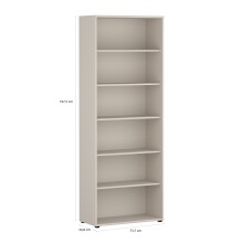 Regal >TEMPRA2< in Sand - 73,7x197,5x34,8cm (BxHxT)