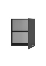 Aufsatzschrank >Laundreezy< in Anthrazit, Holzwerkstoff - 68x76x68cm (BxHxT)