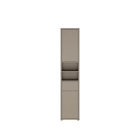 Seitenschrank >ALICE SPRINGS< in Taupe - 39,8x191,9x34,9cm (BxHxT)