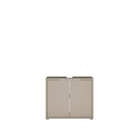 Waschbeckenunterschrank >ALICE SPRINGS< in Taupe - 74,5x63,9x34,9cm (BxHxT)