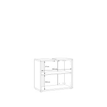 Waschbeckenunterschrank >ALICE SPRINGS< in Taupe - 74,5x63,9x34,9cm (BxHxT)
