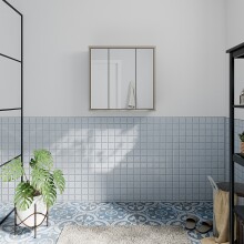 Badezimmerspiegelschrank >ALICE SPRINGS< in Taupe /...