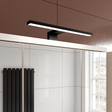 Badezimmerspiegelschrank >VERIS< in Sand / Spiegel - 68,6x68,1x20cm (BxHxT)