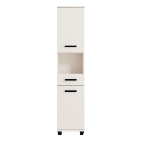Seitenschrank >VERIS< in Sand - 40,2x186,8x34,8cm (BxHxT)