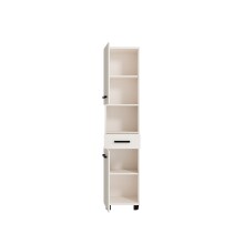 Seitenschrank >VERIS< in Sand - 40,2x186,8x34,8cm (BxHxT)