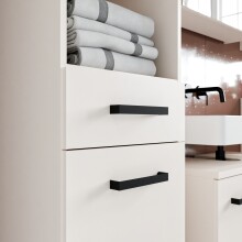 Seitenschrank >VERIS< in Sand - 40,2x186,8x34,8cm (BxHxT)