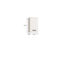 Hängeschrank >VERIS< in Sand - 40,2x68,8x29cm (BxHxT)