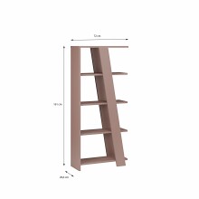 Regal >NATTA< in Terrakotta - 72x161x29,6cm (BxHxT)