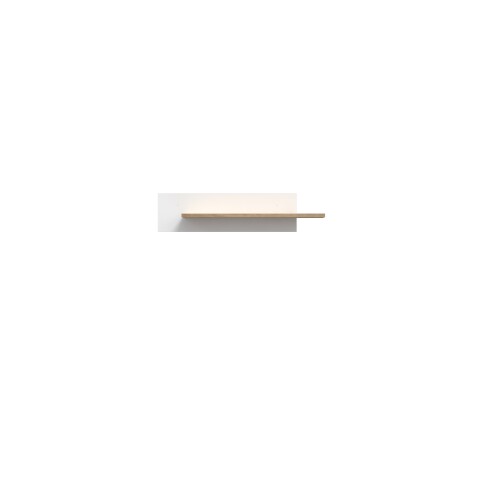 Wandboard >SKELPE< in Weiss / Artisan Eiche Dekor - 101x23,6x21,9cm (BxHxT)