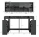 Waschmaschinenumbauschrank >Free< in Anthrazit - 190x195x60cm (BxHxT)