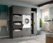 Waschmaschinenumbauschrank >Free< in Anthrazit - 176x195x68cm (BxHxT)