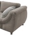Polsterecke >Allin< in grau-braun / silber, Cord - 250x66x190cm (BxHxT)
