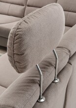 Ecksofa >Ludwigshafen< in dunkelgrau - 236x113x275cm (BxHxT)