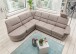 Ecksofa >Ludwigshafen< in 1214 Toro dunkelgrau, Mikrofaser - 236x113x275 (BxHxT)